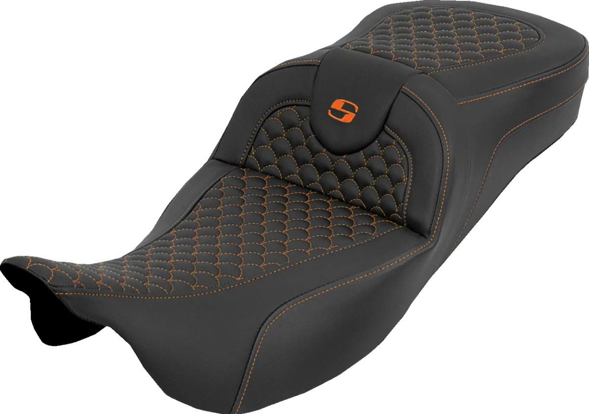 SADDLEMEN Extended Reach RoadSofa Seat for Motorcycle (w/o Backrest)