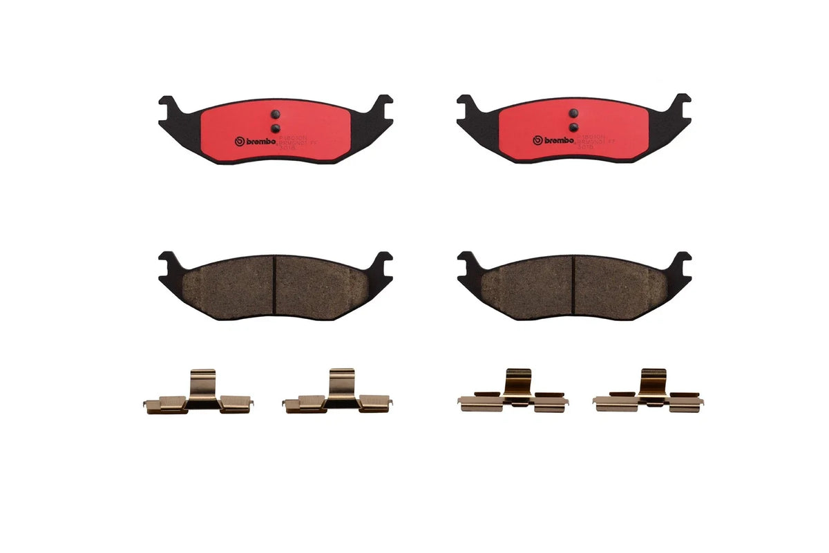 Set of 4 Rear Brake Pads for Chrysler Aspen Dodge Ram 1500 Durango (2007–2009)