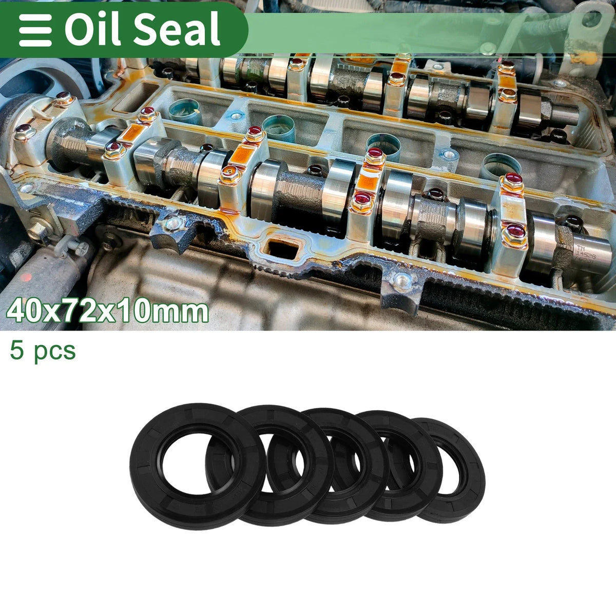 Oil Seal   - NBR Rubber 40x72x10mm
