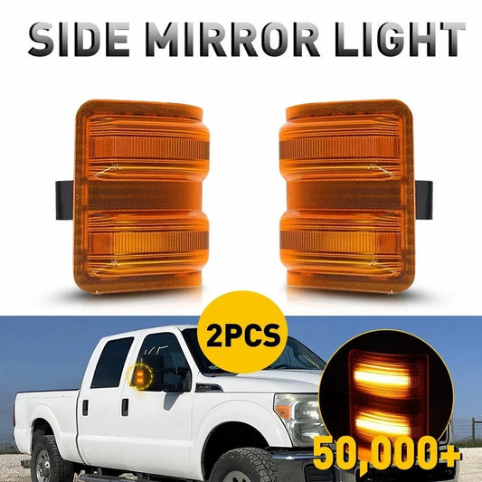 LED Side Mirror Marker Light Amber Lens for Ford F-Series Super Duty (2008–2016)