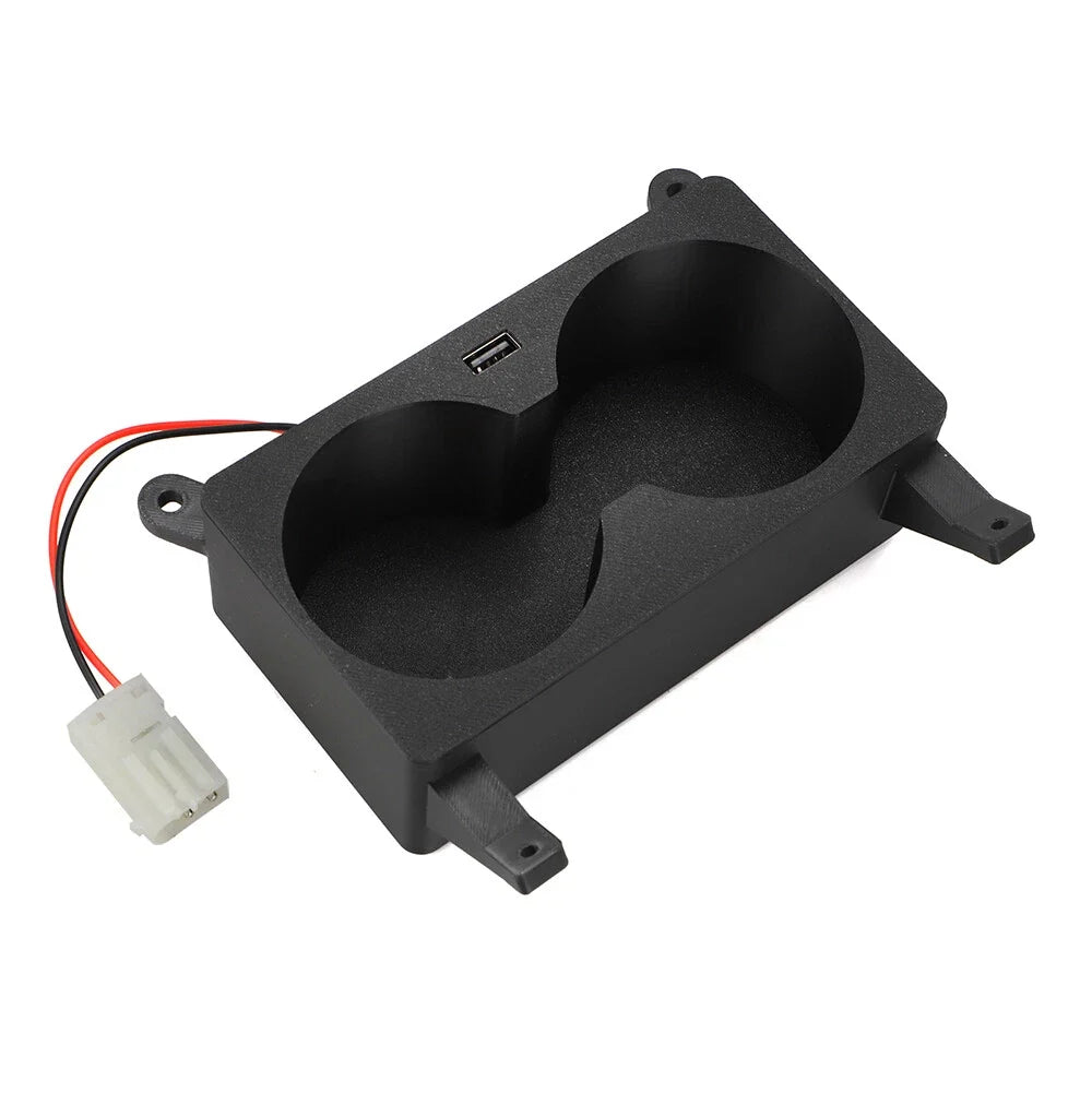 Cup Holders for BMW E38 (1995-2001) - Center Console with 24W USB Charger