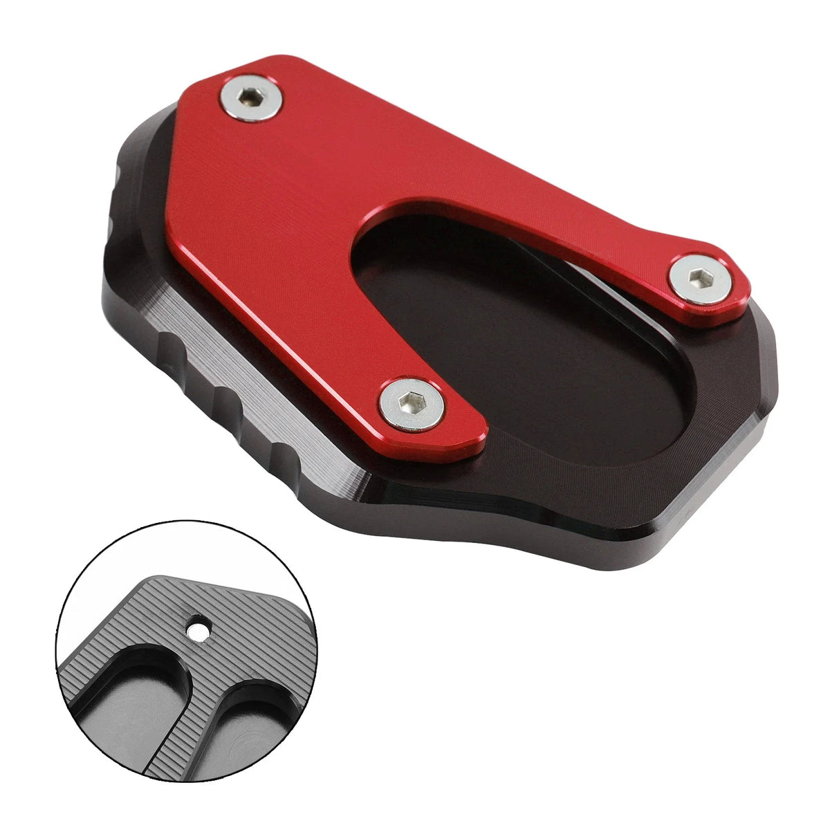Red Kickstand Pad for Suzuki V-Strom DL1050XT (2020–2023)