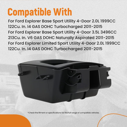 ABS Black Center Cup Holder for 2011–2015 Ford Explorer