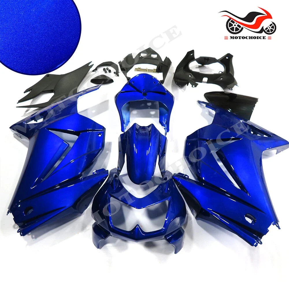 Glossy Blue ABS Fairing Kit for Kawasaki Ninja 250R (2008–2012)