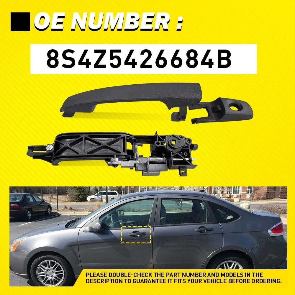 Exterior Door Handle with Bracket LH for Ford Focus 2008-2011