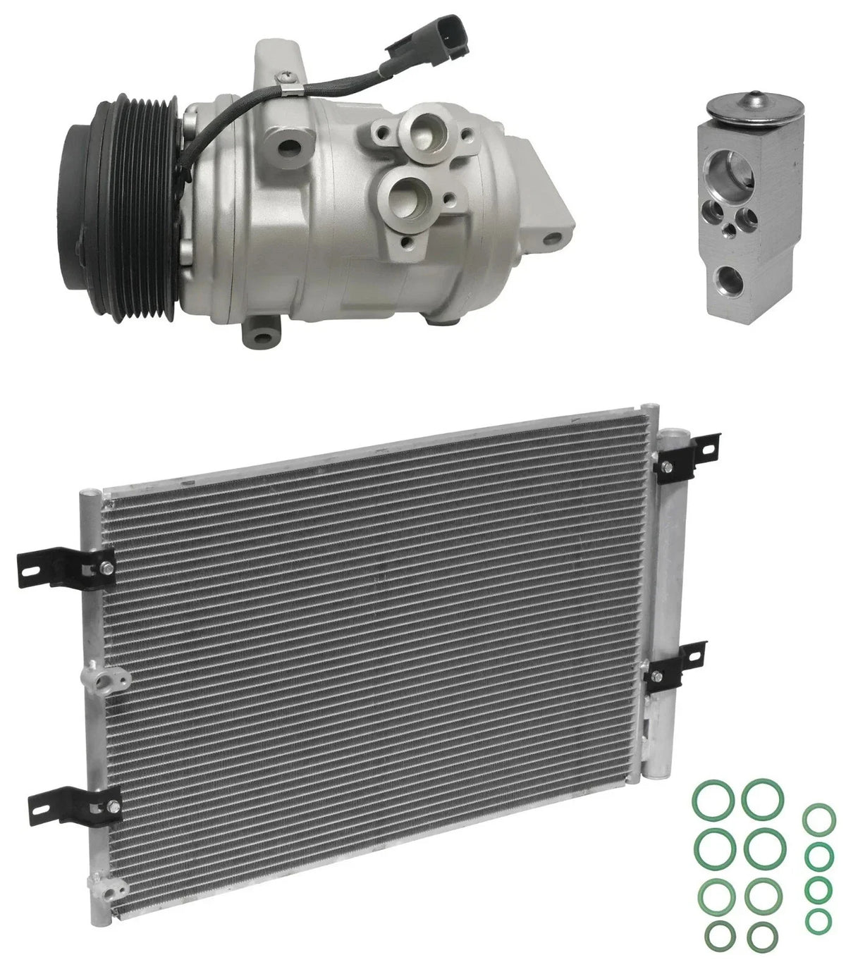 AC Compressor Kit with Condenser for Lincoln MKX 3.5L V6 (2010–2015)