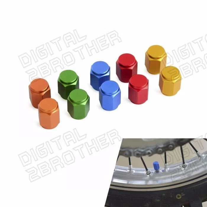 Wheel Air Valve Stem Cap for Dirt Bike MX Motocross ATV Scooter (2010–2023)