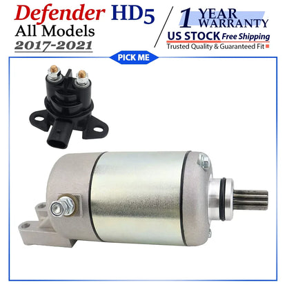 Relay Included Starter Motor for Can-Am Defender HD5 2017-2021