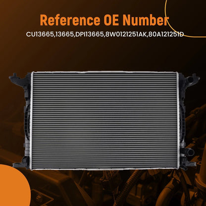 Aluminum Radiator for Audi A4 Allroad/Q7 (2017–2021) 1KM121253 80A121251C CU13665