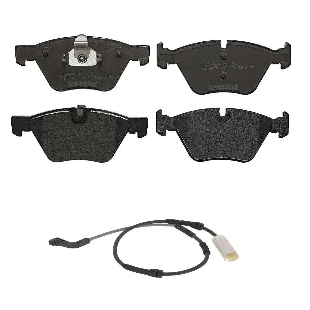 Low-Met Front Disc Brake Pads with Sensor for BMW E90 E91 E92 328i (2007–2008)