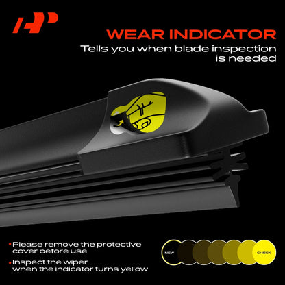 Windshield Wiper Blades Set for Honda S2000 (1999–2009) - 2 Pieces