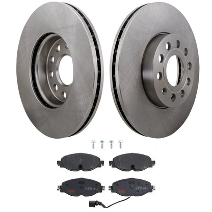 2X Disc and Pad Brake Kit for VW Golf A3