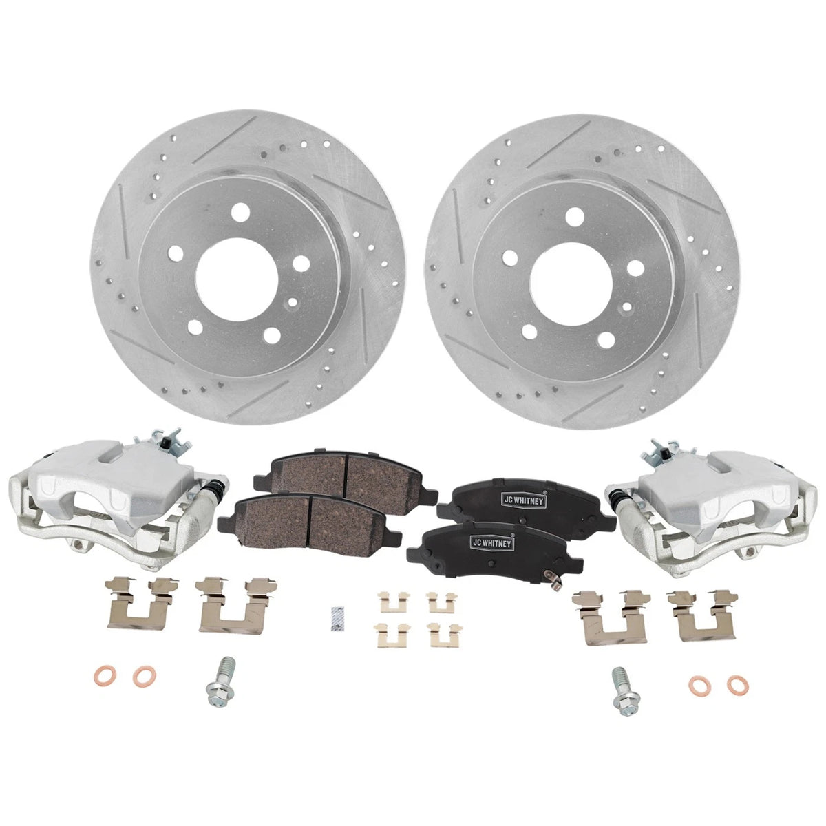 2X Rear Brake Kit with Calipers for Cadillac DTS, Buick Lucerne (2006–2011)