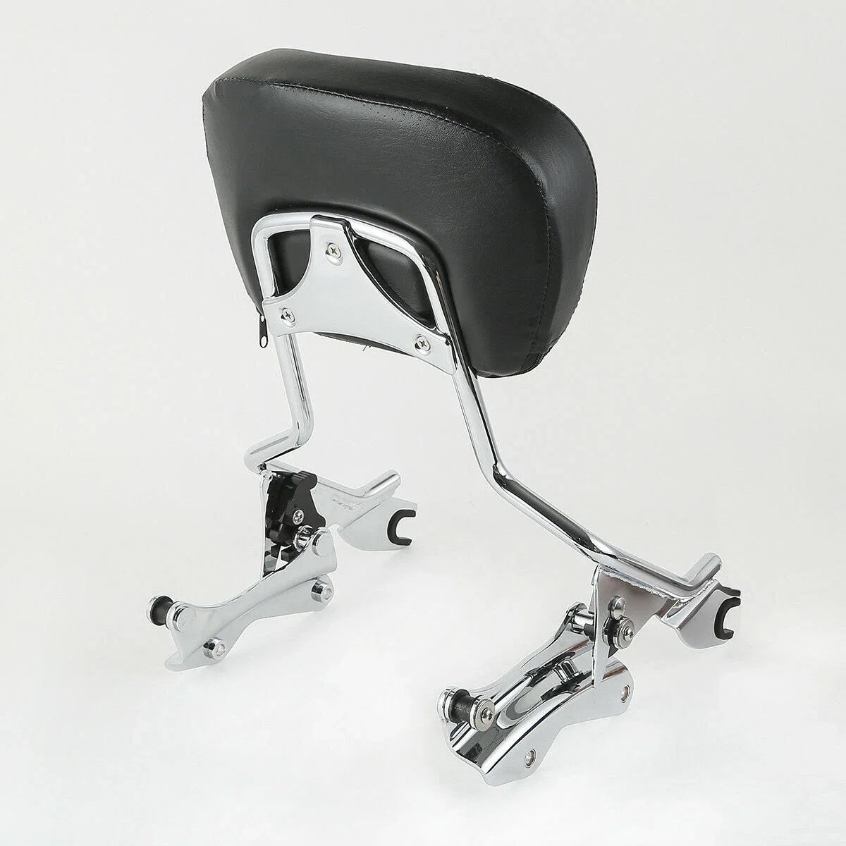 Chrome 4 Point Docking Kit Backrest Sissy Bar Pad for Harley Touring (2014–2023)