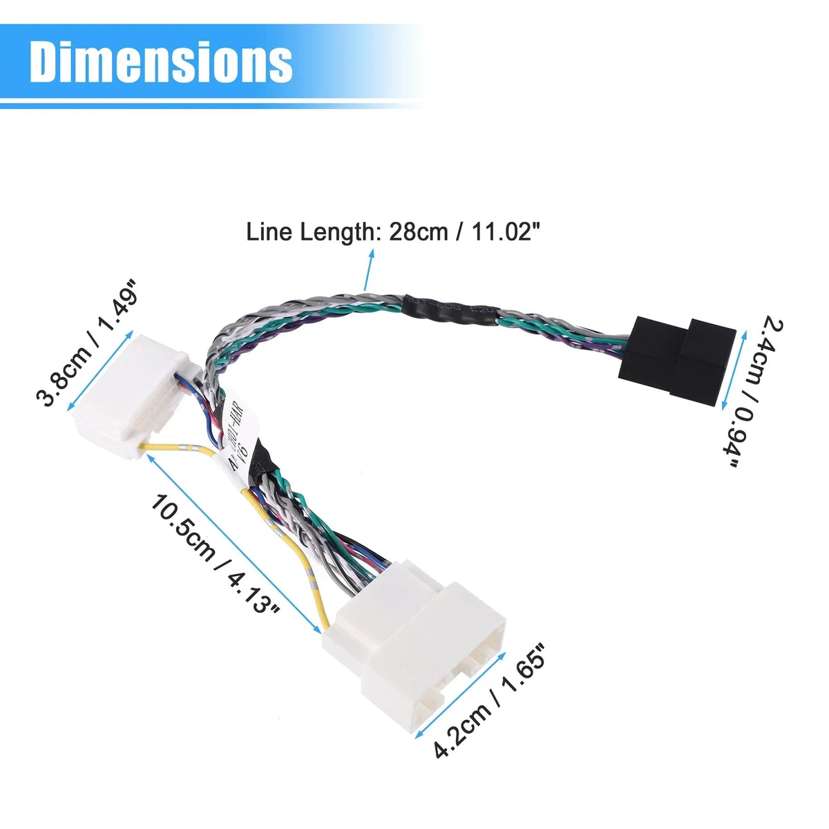 ANC Module Plug Connector Bypass Harness for Dodge Caravan 2008-2019