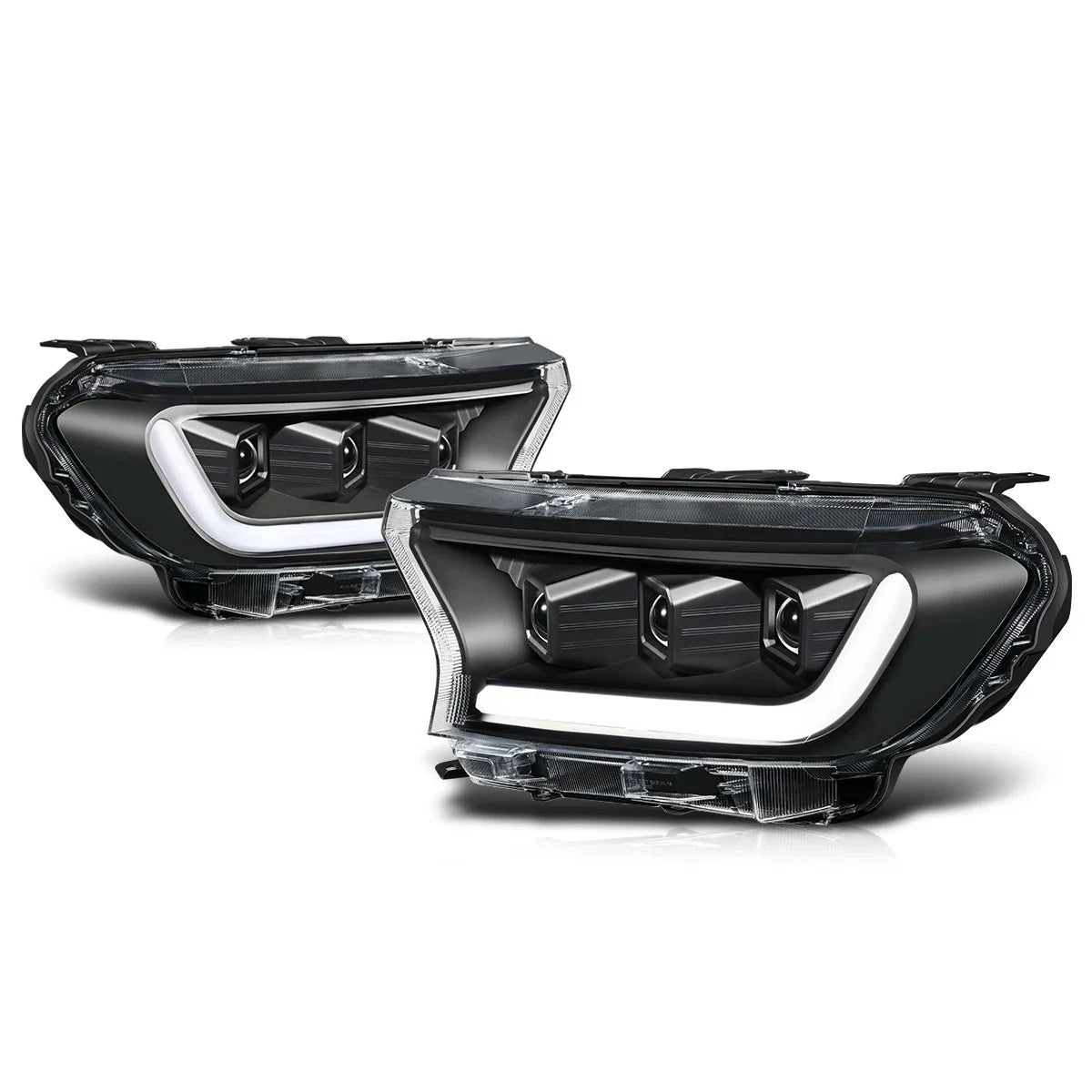 LED DRL Switchback Turn Signal Projector Headlights for Ford Ranger (2019–2023)