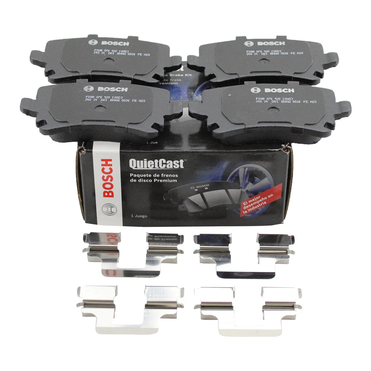 Rear Brake Pad Set for Audi A3 2008-2012 - 4 Pieces 1K0 698 451 H