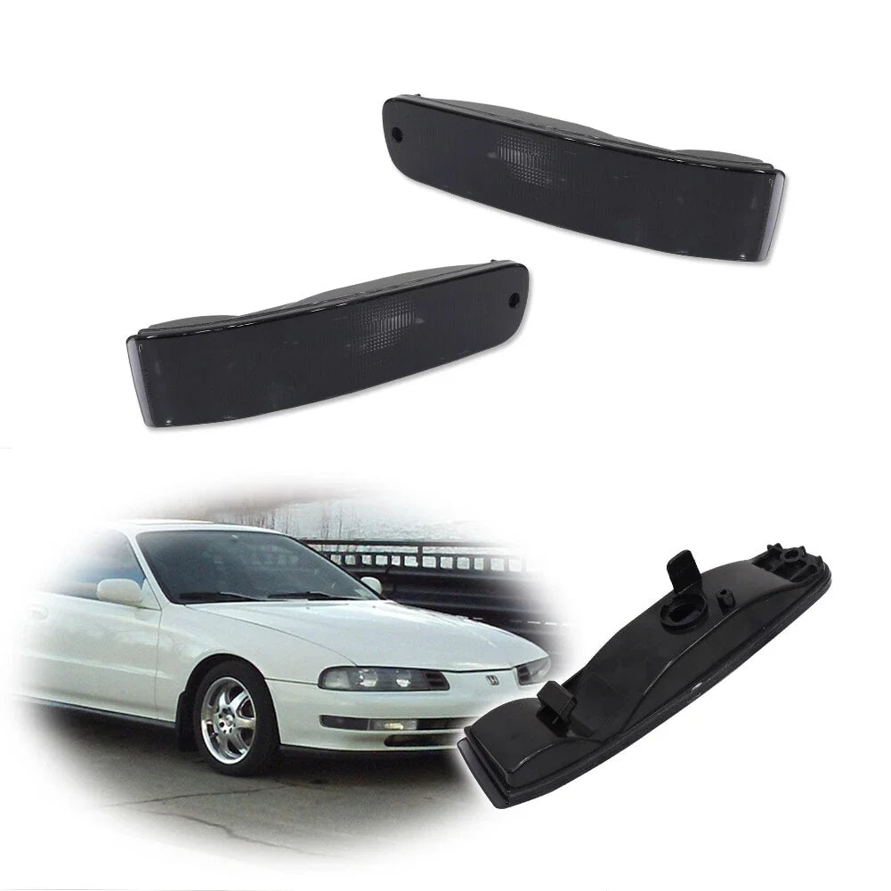 Smoke Front Bumper Turn Signal Lights for Honda Prelude (1992–1996)