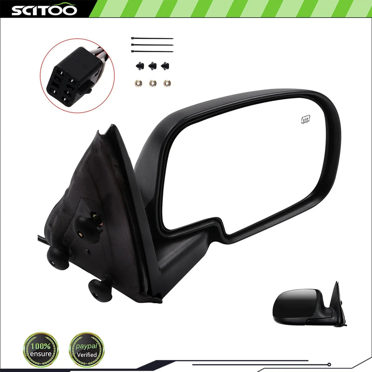Heated Right Side View Mirror for Chevy GMC Yukon XL (2000-2002)
