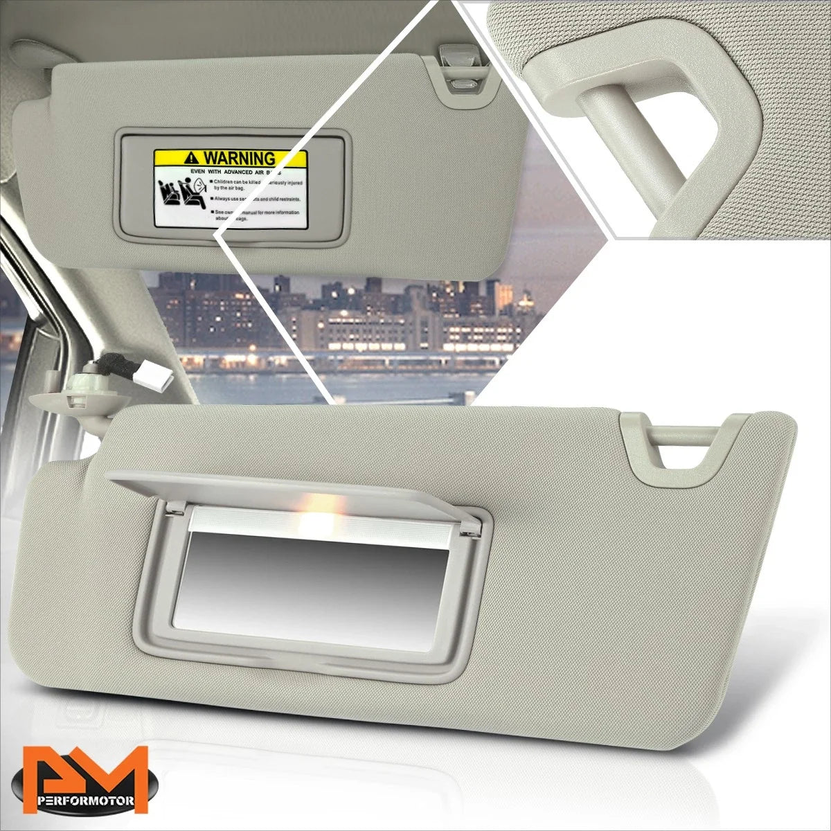 OE Style Sun Visor w/Vanity Light (2008-2011) for Honda Accord