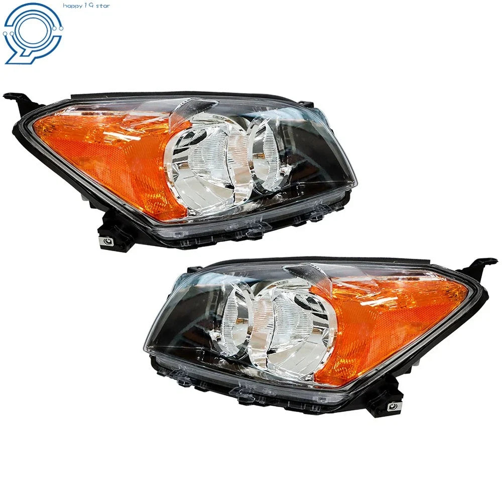 Headlight Set for Toyota RAV4 Sport (2009–2012) Halogen Black Housing RH+LH