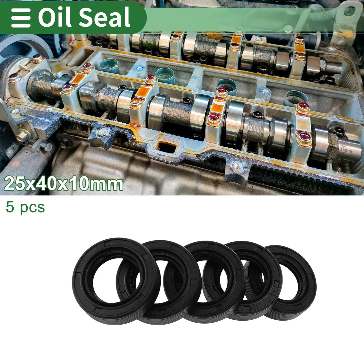 Oil Seal for Rotary Shaft (25x40x10mm)