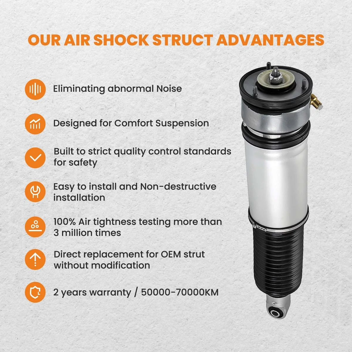 Air Suspension Shock Absorber for 7 Series BMW E65 E66 (2002-2008)