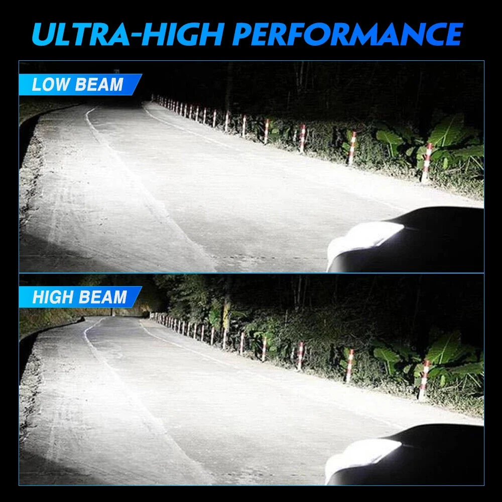 2X H4 LED Headlight Bulbs 40000LM 6500K for NOVSIGHT