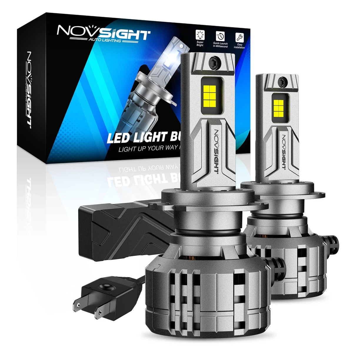 Set of 2 H7 LED Headlight Bulbs for Toyota N70 Hilux