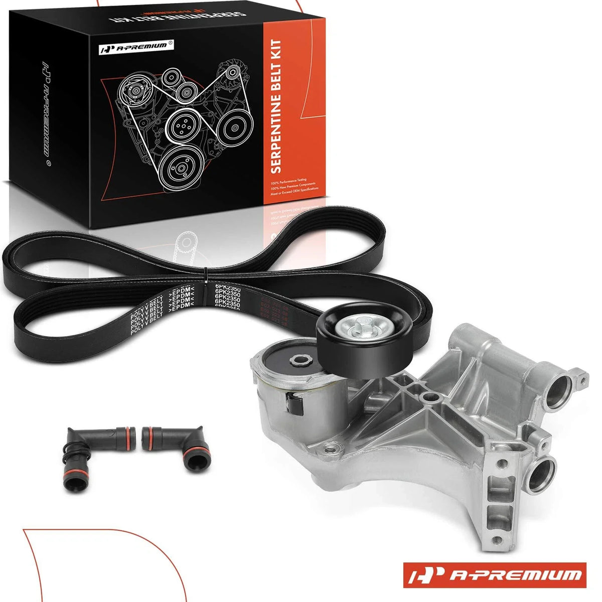 2X Serpentine Belt Drive Component Kit for Buick Park Avenue (1991–1996)
