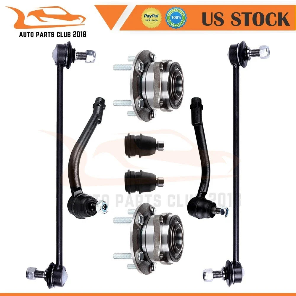 Set of 8 Front Tie Rod Ends for Kia Sorento (2011–2012)