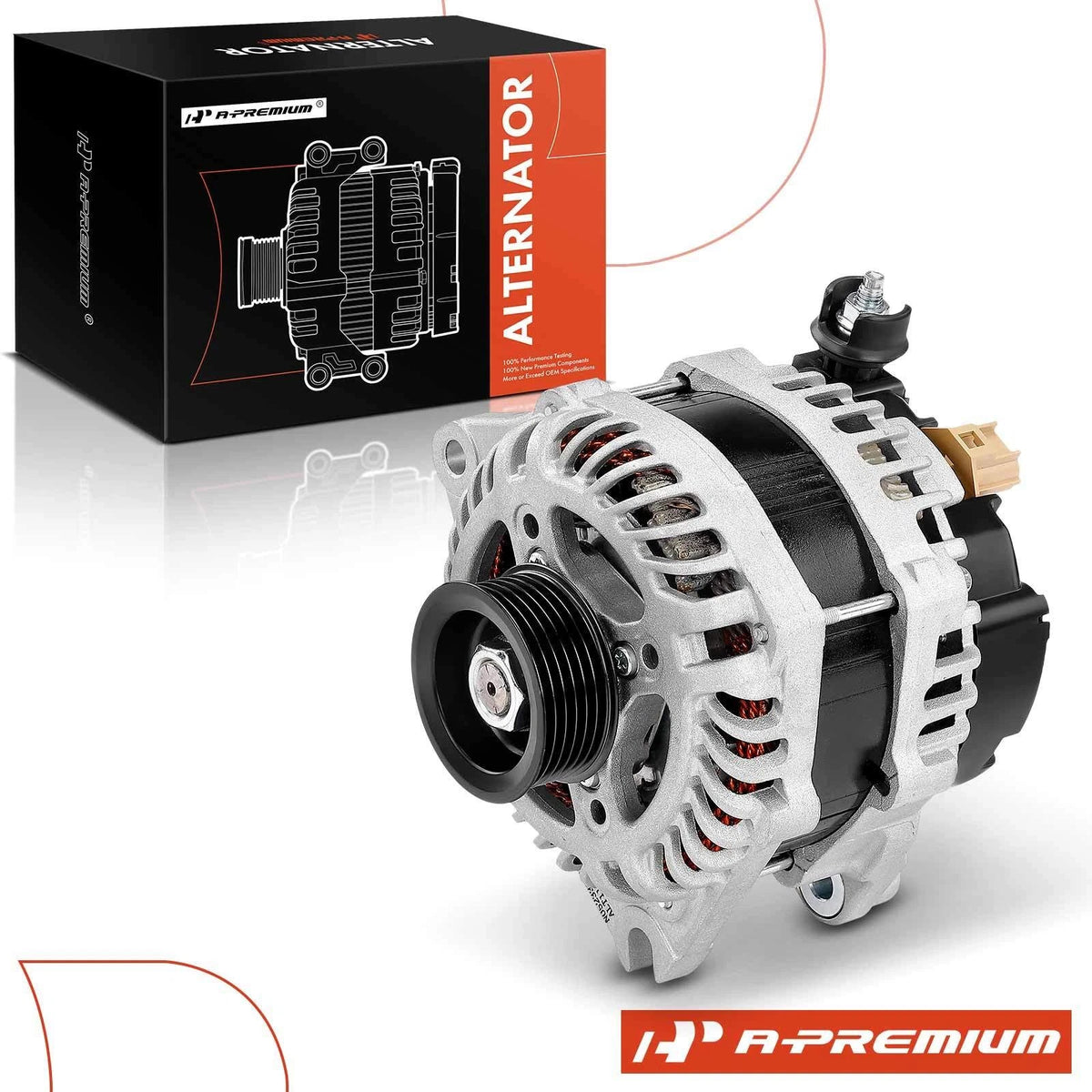 Alternator for Ford Explorer (2014–2019) V6 3.5L 210A 6-Groove