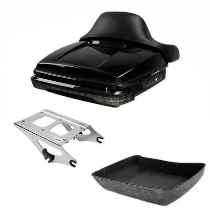 Backrest Pad with LED Light Mount for Harley Touring 2014–2026