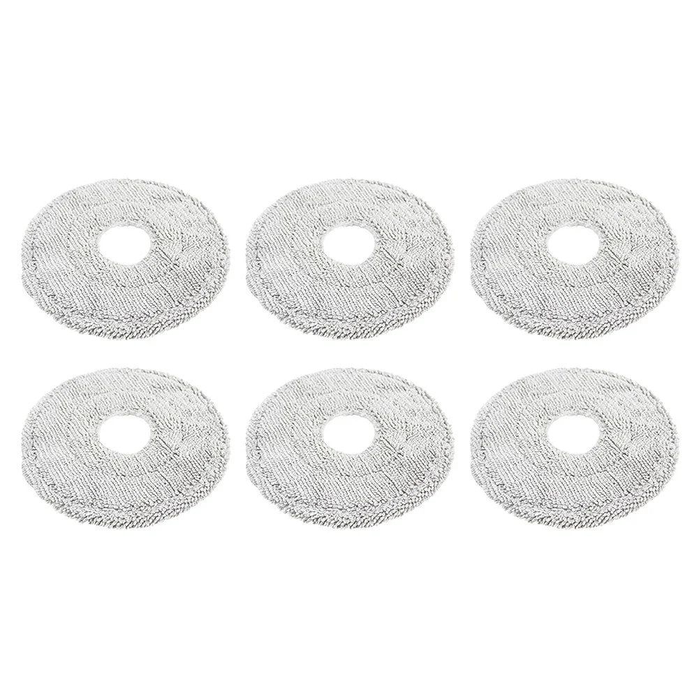 6 Pack Washable Microfiber Mop Cloths for Midea V12Pro Robot Vacuum