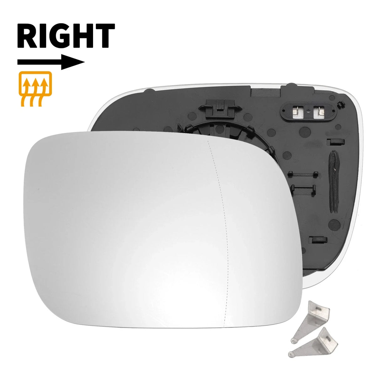 Heated Right Side Mirror Glass for Volkswagen Touareg (2002–2006)