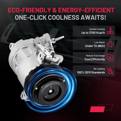 A/C Compressor for 2013-2016 Dodge Dart 2.0L 2.4L 68102839AD 6SBU16