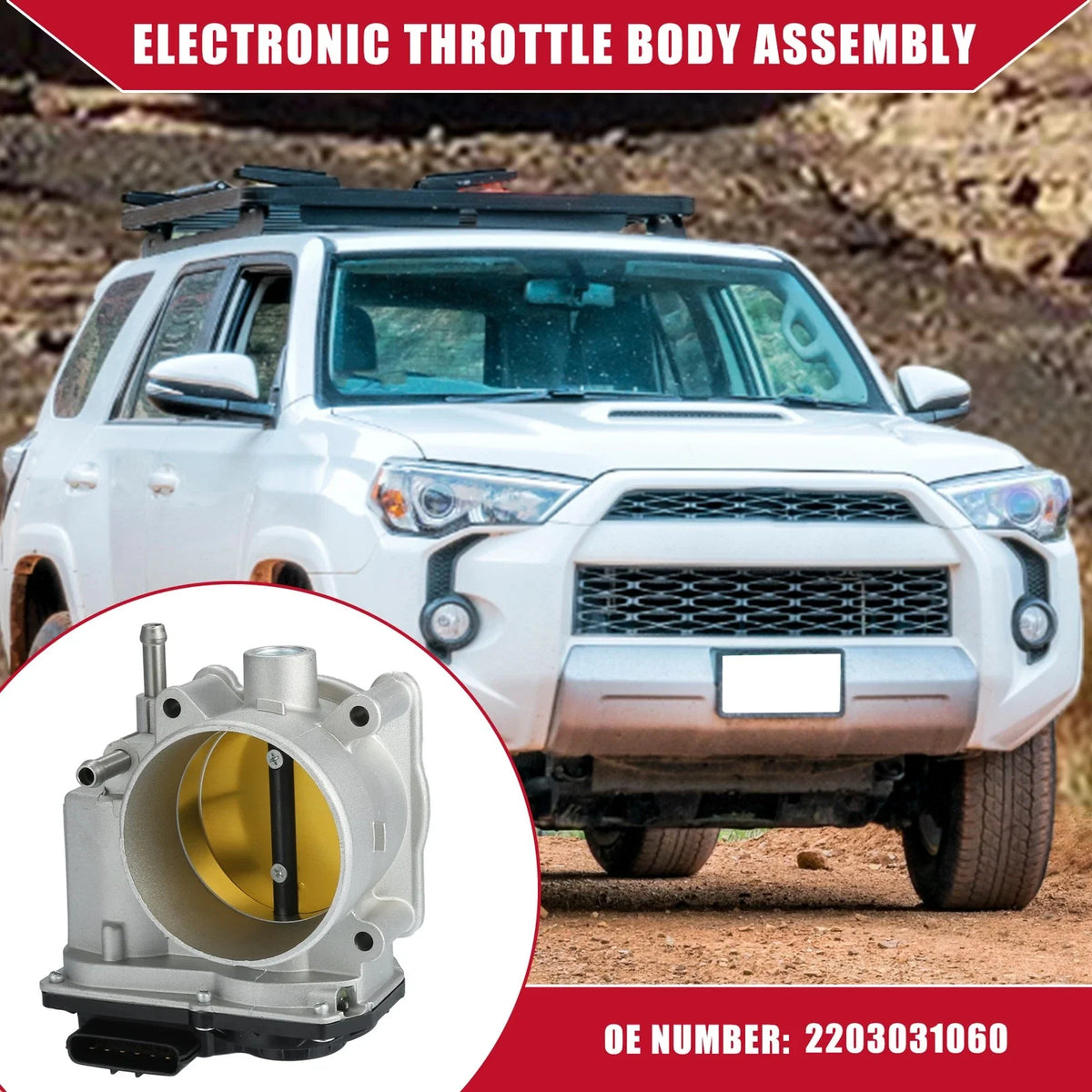 Electronic Throttle Body Assembly for Toyota 4Runner (2010–2019) No.2203031060