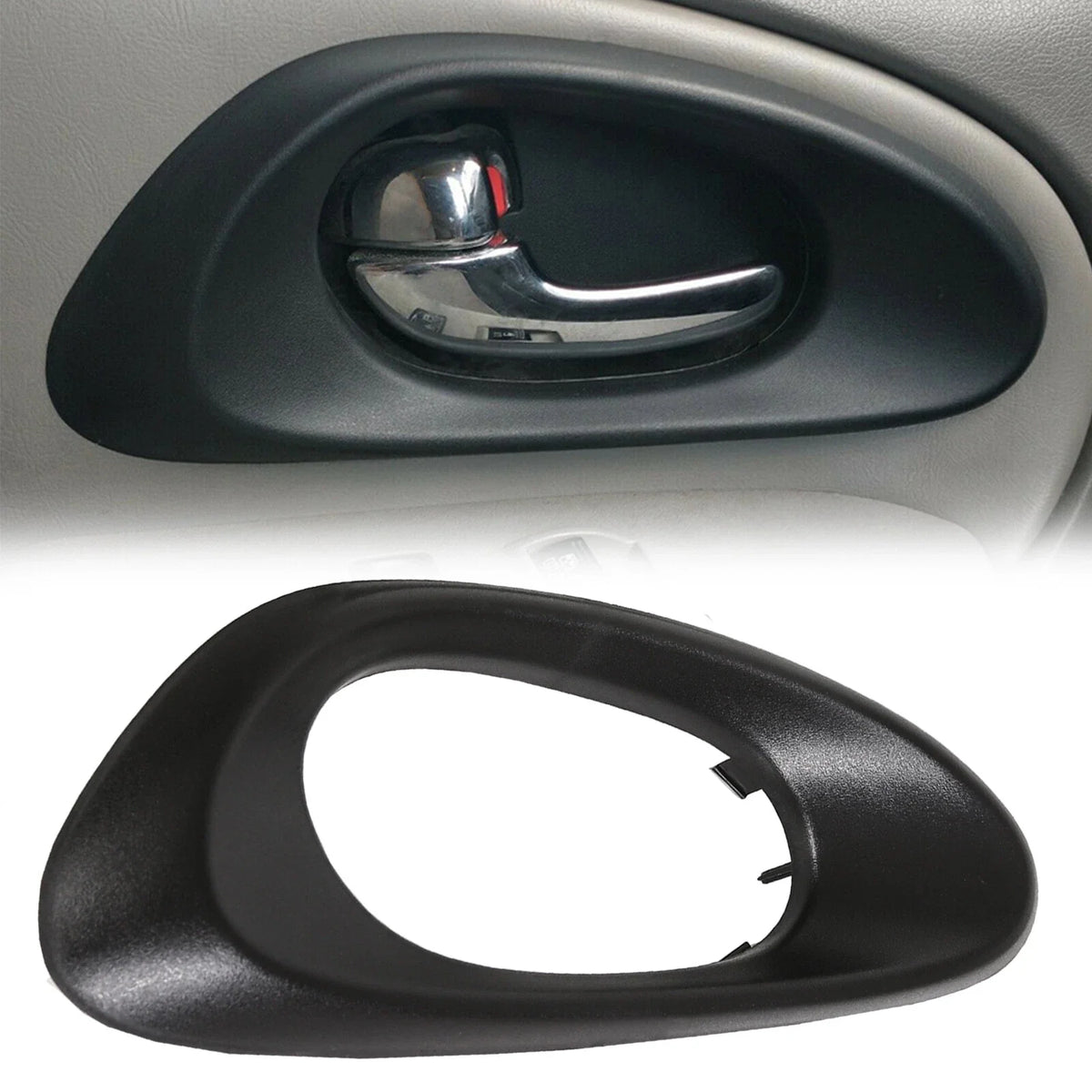 Inside Door Handle Bezel for Chevy Trailblazer (2002–2009) Black