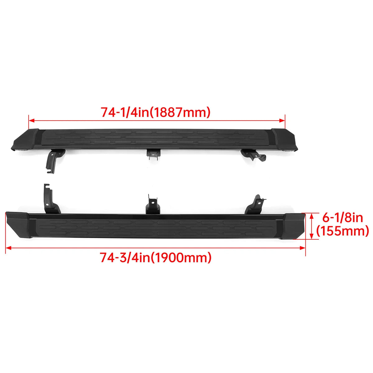Set of 2 Side Step Nerf Bars for Ford Bronco (2021–2024)