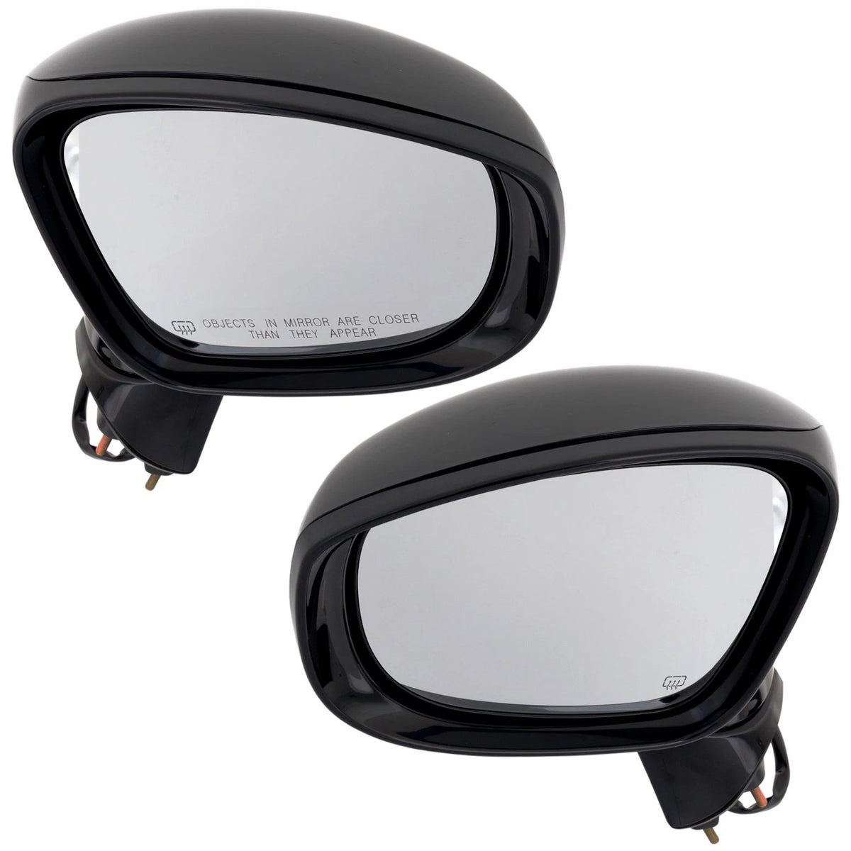 Set of 2 Heated Mirrors for Chrysler Voyager