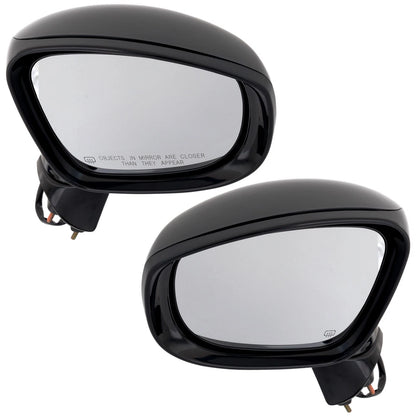 Set of 2 Heated Mirrors for Chrysler Voyager