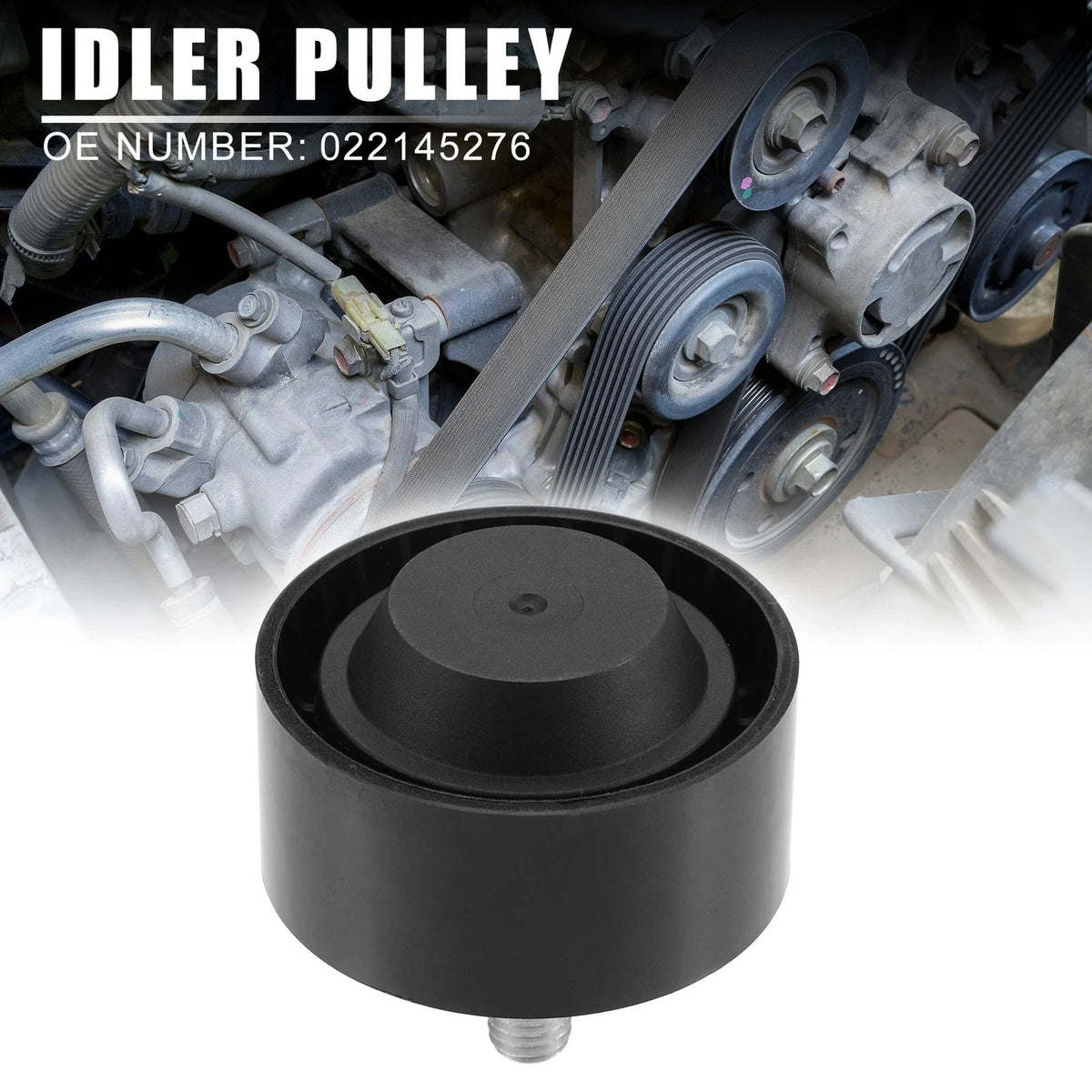 Drive Belt Idler Pulley for Volkswagen CC (2009–2016) 022145276