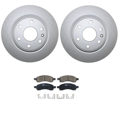 Front Brake Rotor and TRW Ceramic Pad Kit 325mm for 2007-2017 Models