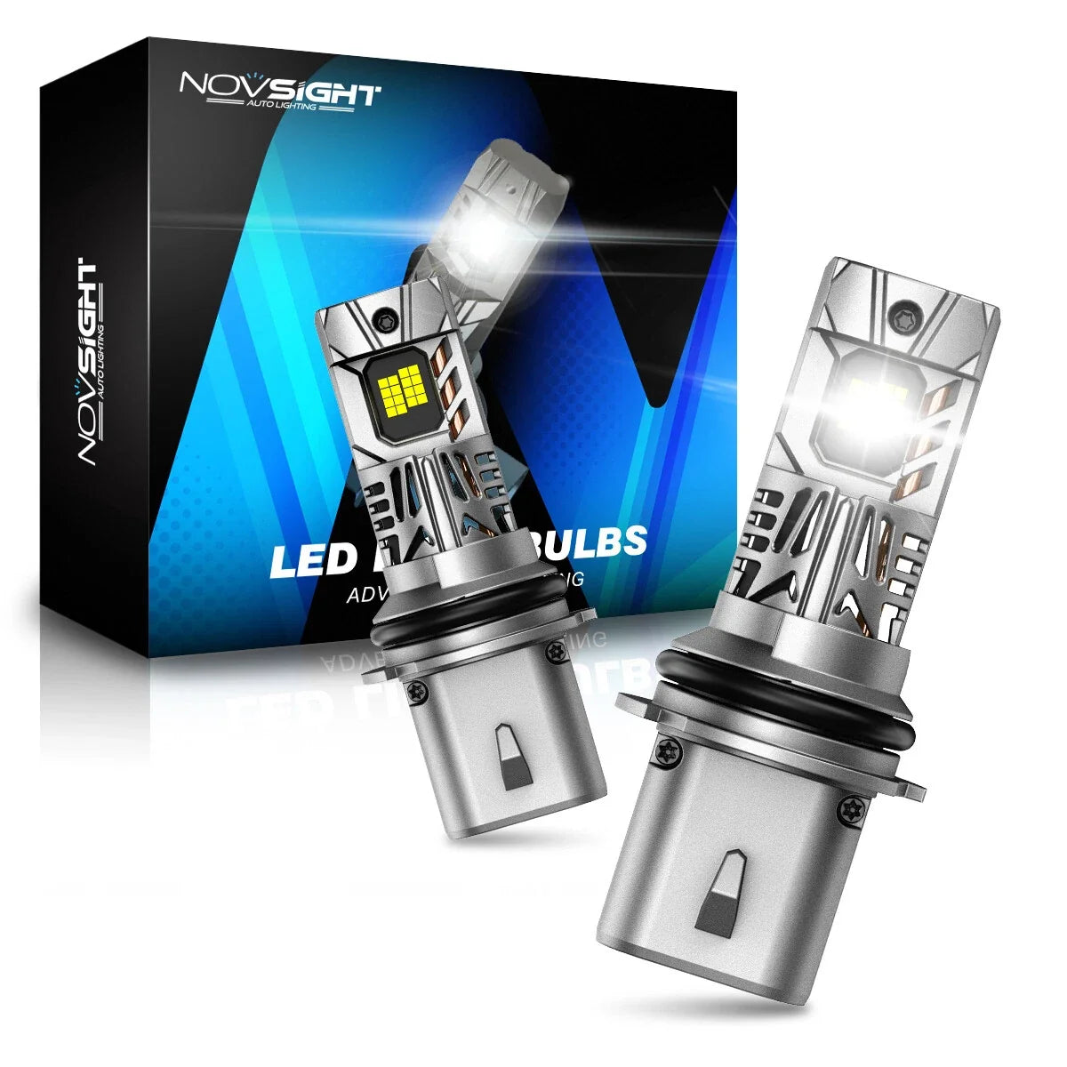 6500K White 9007 HB5 LED Headlight Bulbs - 2 Pack