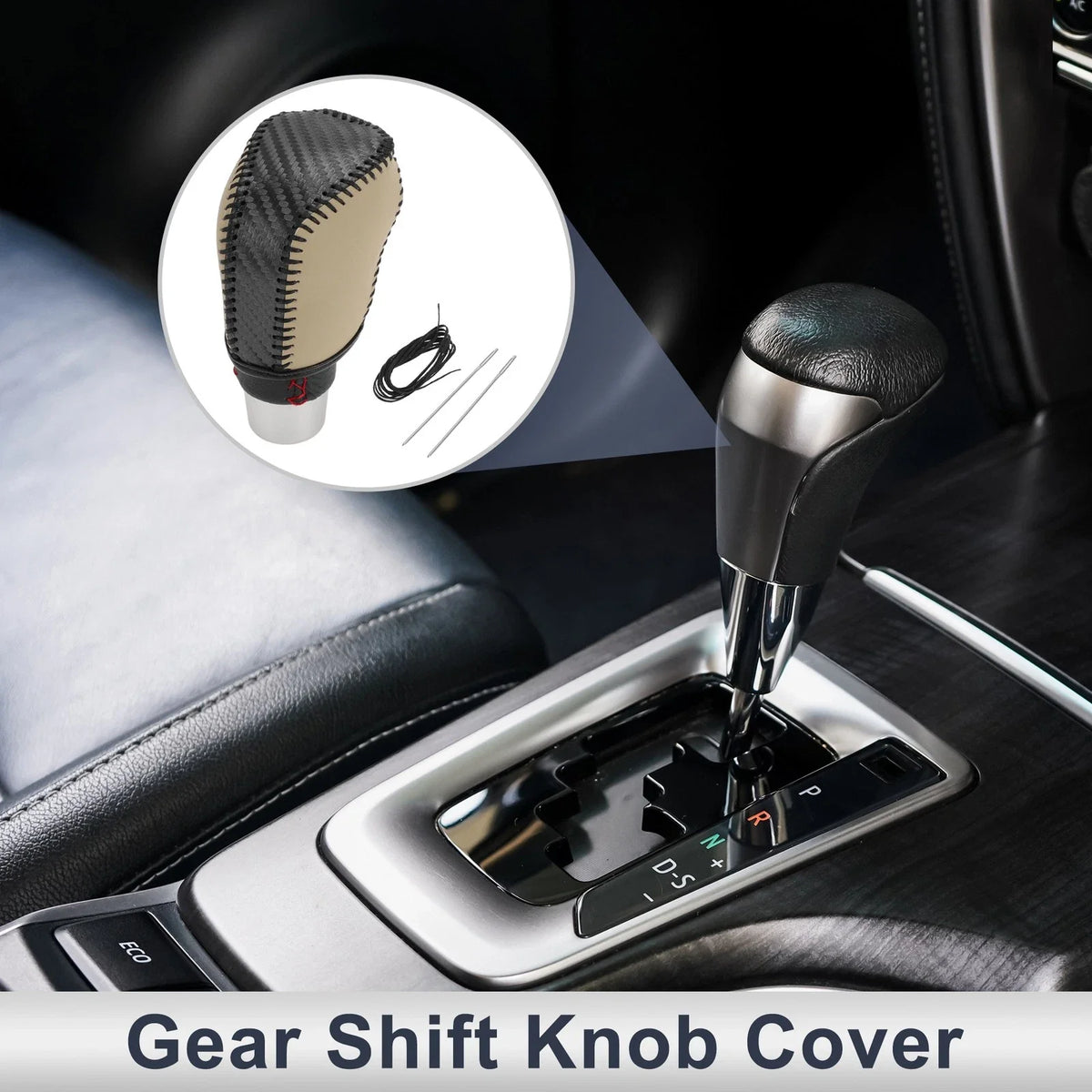 Gear Shift Knob Cover for Toyota Avalon (2019–2022) Black Carbon Fiber