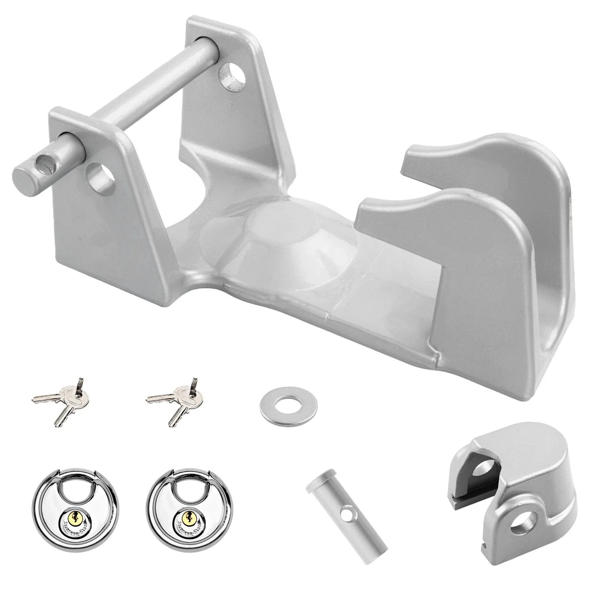 RV Trailer Gooseneck Hitch Lock - Heavy Duty Design