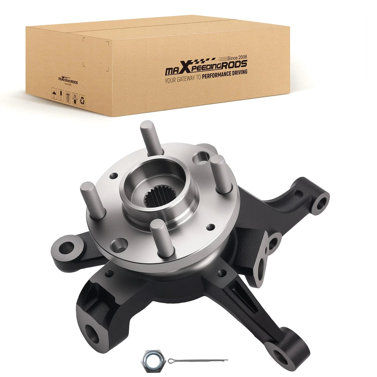 Front Driver Steering Knuckle for Chevy Aveo/G3 (2004–2011) Steel