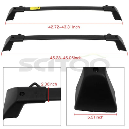 Pair Roof Rack Cross Bars for Ford Bronco (2021–2022)