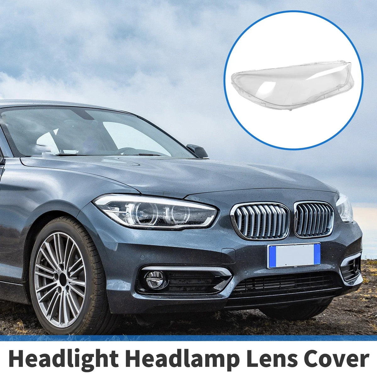 1 Pc Headlight Lens Cover for BMW 5 Series GT F07 (2010–2017) No. 63127262728