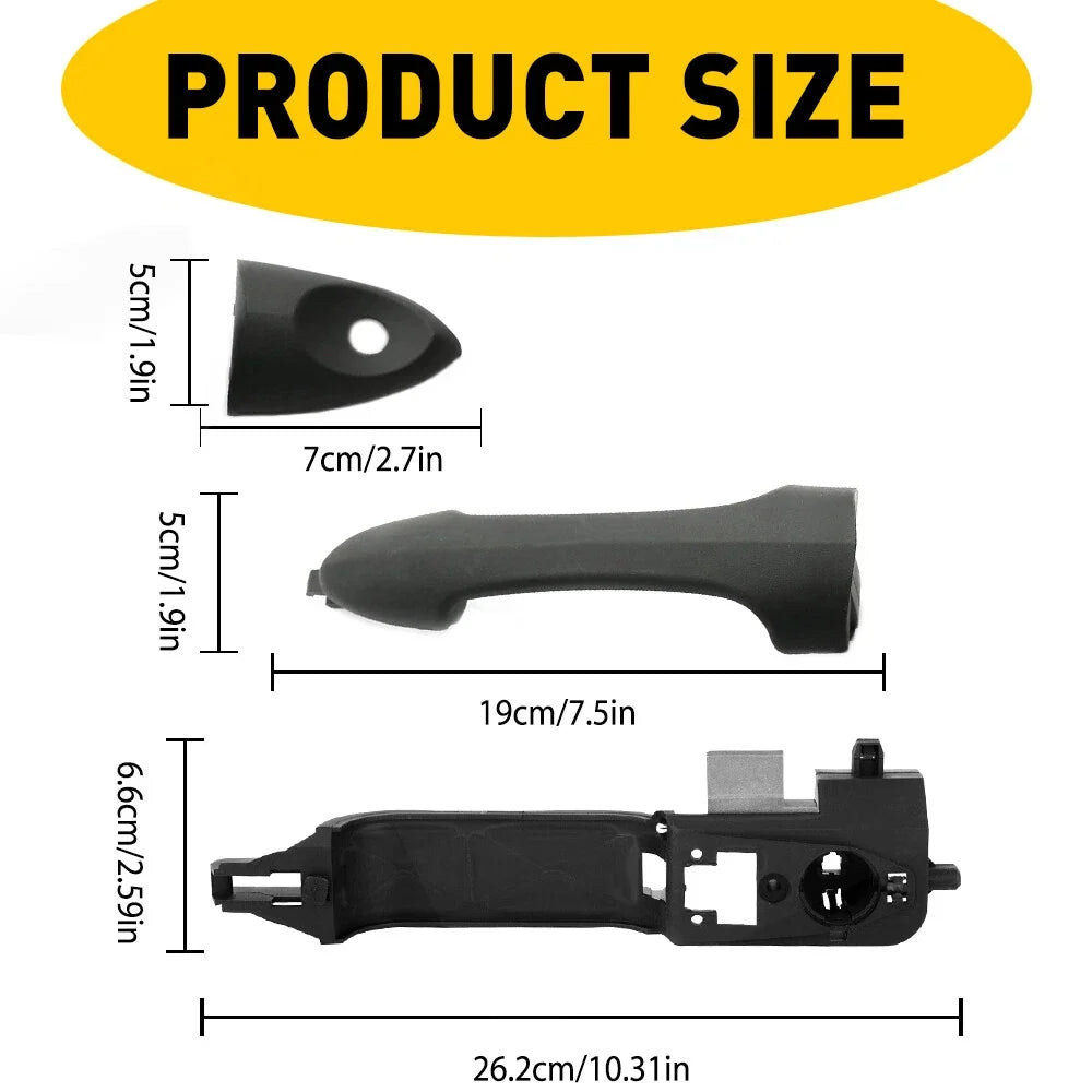 Front Outside Driver Exterior Door Handle Reinforcement for Ford Focus (2008–2011)